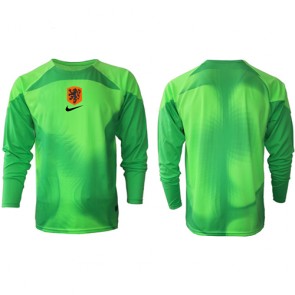 Netherlands Goalkeeper Replica Home Stadium Shirt World Cup 2022 Long Sleeve